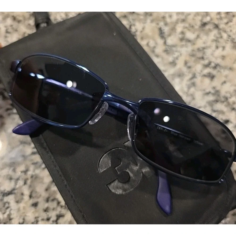 NEW 3M‎ TRX Blue Horizon Sunglasses Occupational Rectangular Full Rim 3m Z87-2+